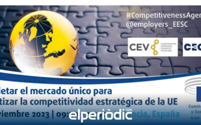 Los empresarios de la UE acuden a Valencia para debatir cómo completar el mercado único y lograr una competitividad estratégica