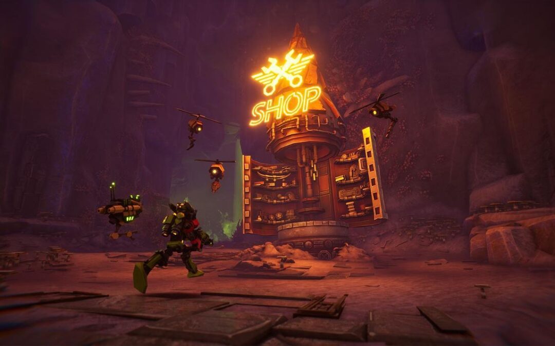 Descubre Akimbot, el nuevo juego de plataformas de Evil Raptor y Plaion