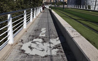 120 metros de sangre en el puente de las Moreras