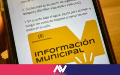 Benetússer solicita colaboración ciudadana ante las fuertes lluvias e inundaciones