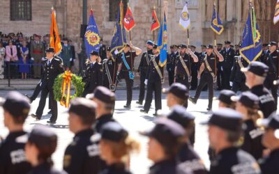 La Policía Nacional de Valencia celebra el Día de los Santos Ángeles Custodios