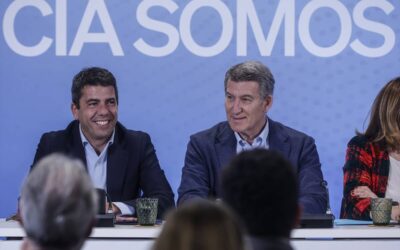 Mazón se crece enardecido por el abrazo de Feijóo