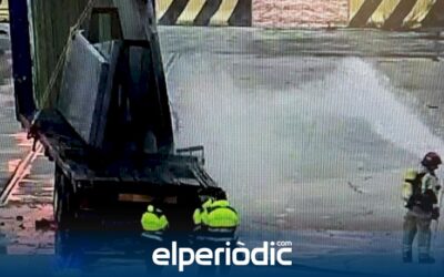 arde un camión que trabajaba en la zona