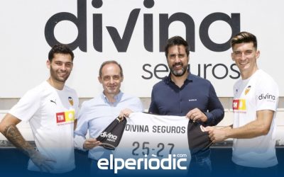 Divina Seguros renueva su alianza con el Valencia CF como aseguradora oficial por las próximas dos temporadas