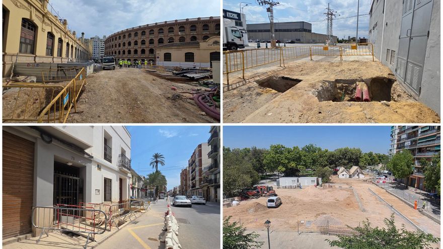Mapa de las obras en Valencia este verano